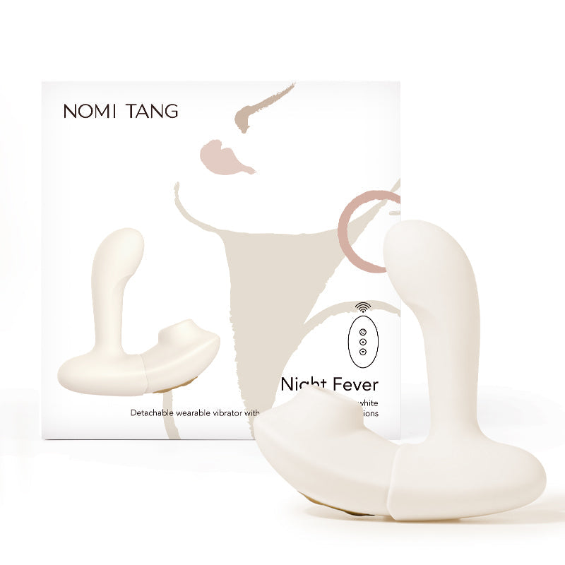 Nomi Tang(德國) Night Fever 遊伴 2合1 穿戴式震動器 白色 - 18HK