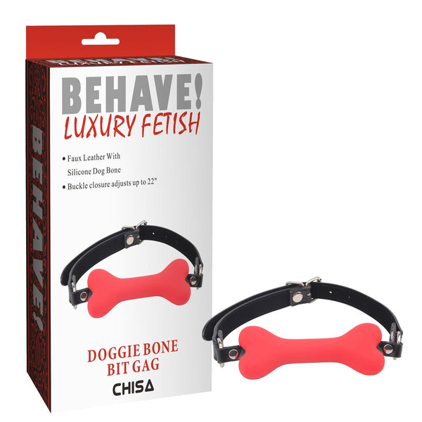 CHISA - Doggle Bone Bit Gag 狗骨口枷 - 紅色 - 18HK