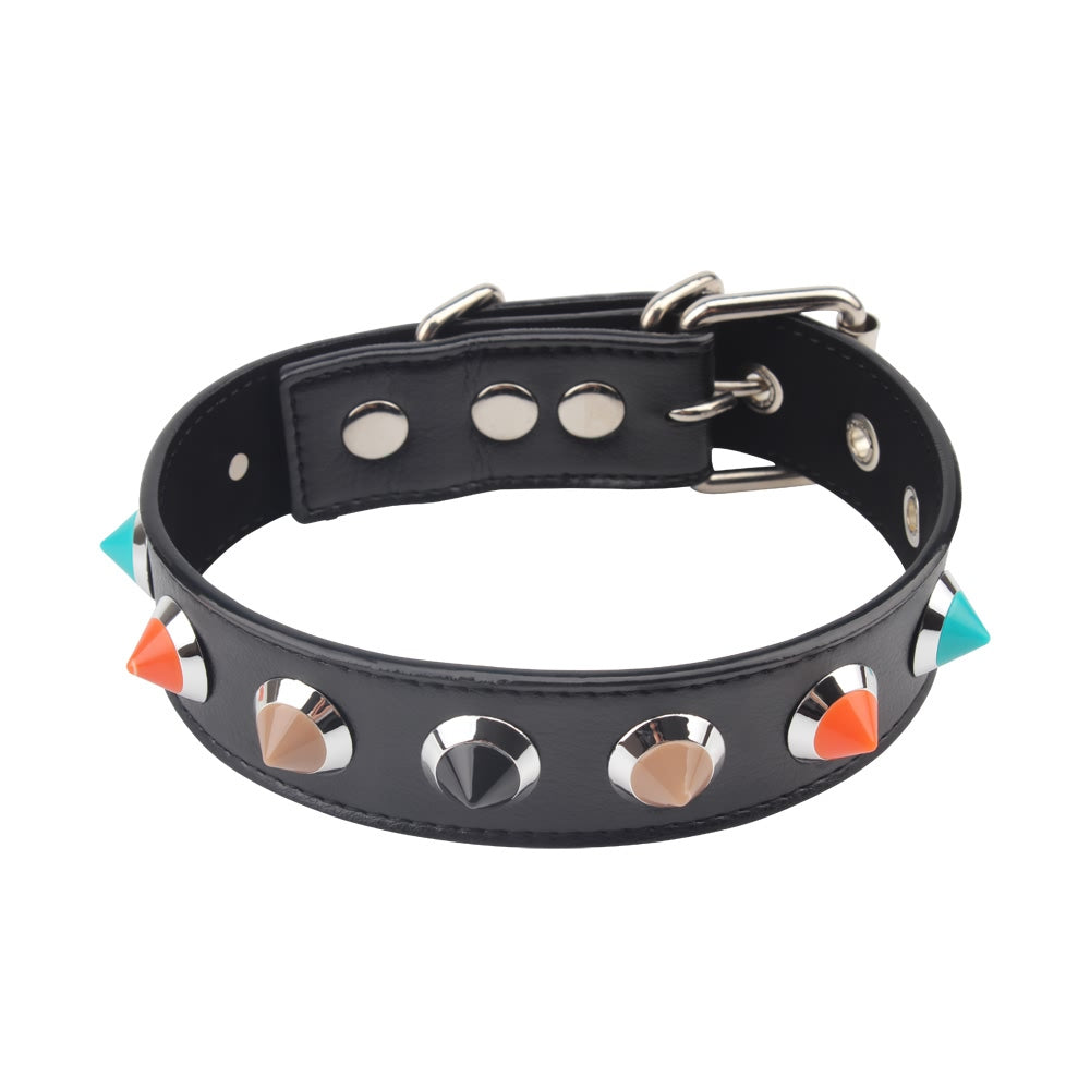 CHISA - Collar with Thorns 窩釘項圈 黑色 - 18HK