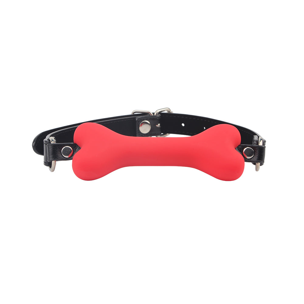 CHISA - Doggle Bone Bit Gag 狗骨口枷 - 紅色 - 18HK