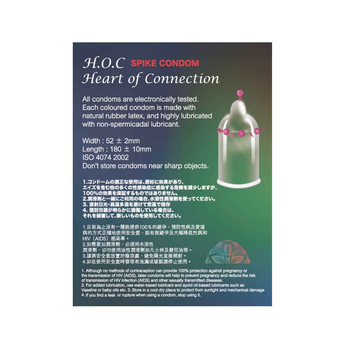 HOC - Spike Condom - Level 1 - BLESSING BALL 刺激型丁丁套 (2片裝)