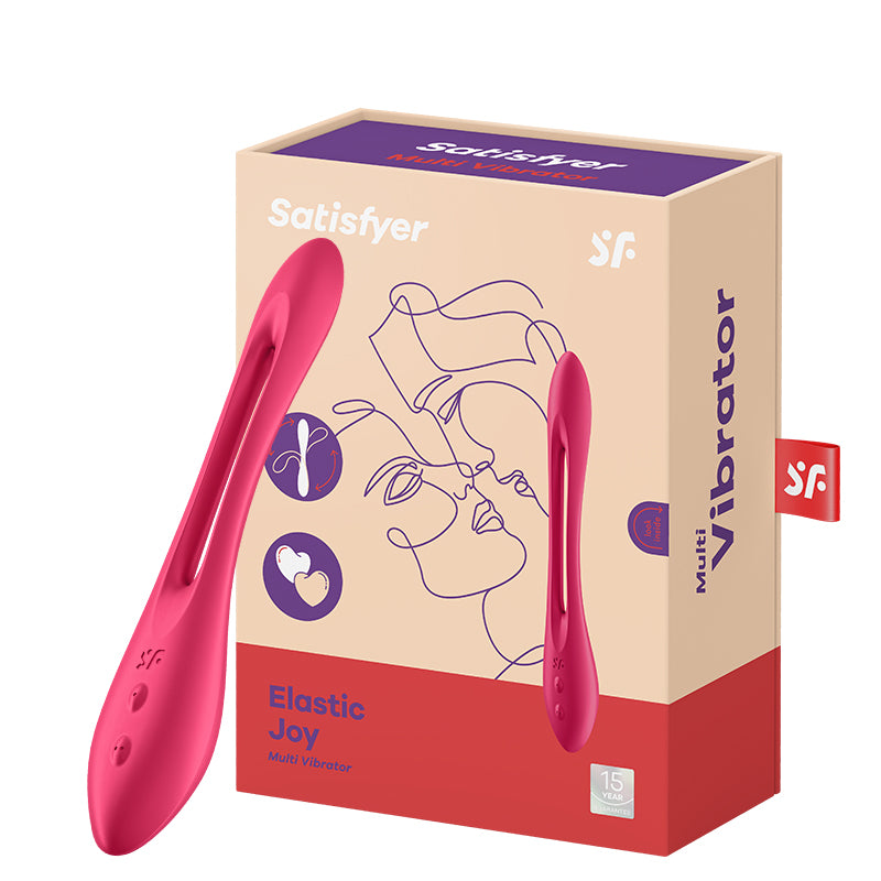 Satisfyer(德國) Elastic Joy多功能男女震動器 紫色/紅色/藍色 - 18HK