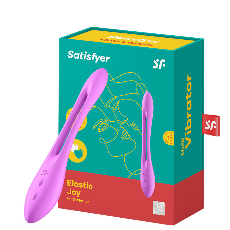 Satisfyer(德國) Elastic Joy多功能男女震動器 紫色/紅色/藍色 - 18HK