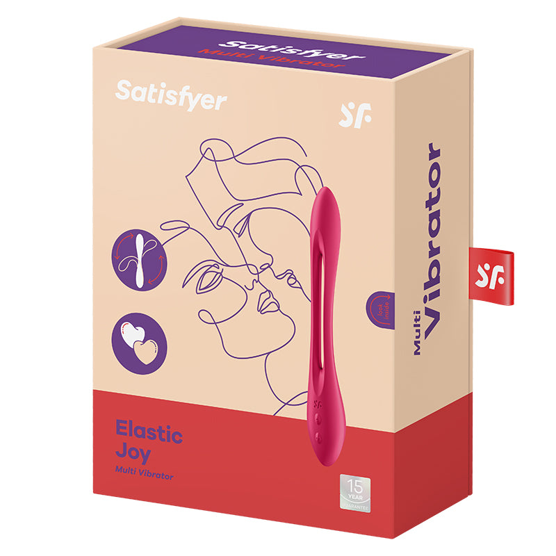 Satisfyer(德國) Elastic Joy多功能男女震動器 紫色/紅色/藍色 - 18HK