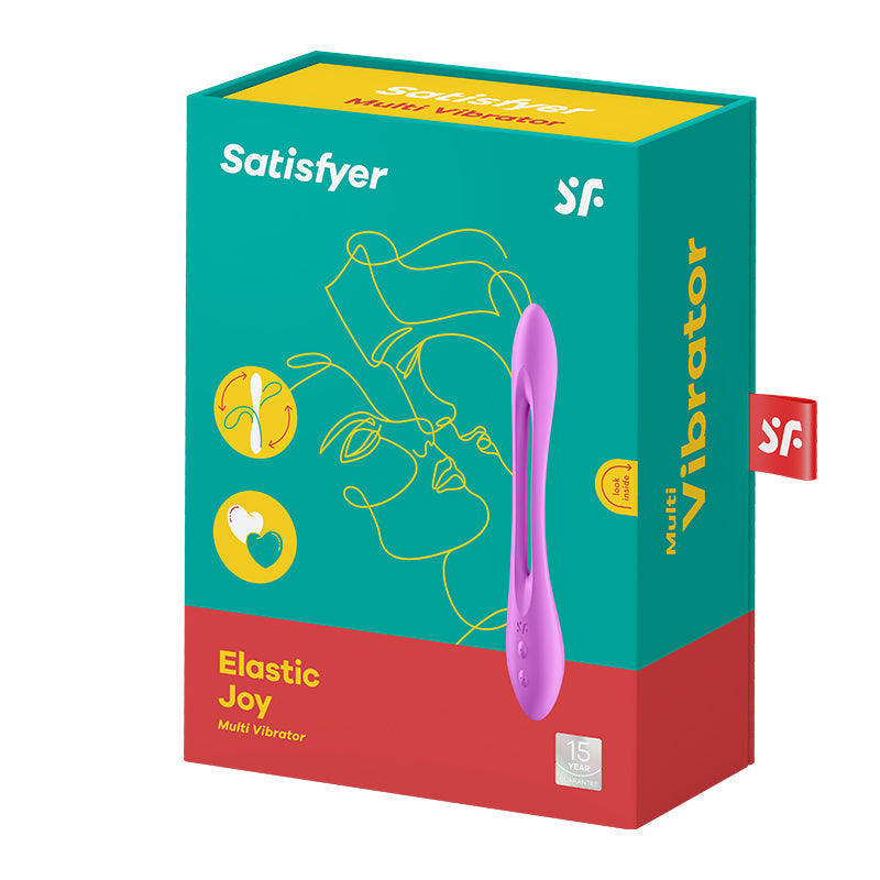 Satisfyer(德國) Elastic Joy多功能男女震動器 紫色/紅色/藍色 - 18HK