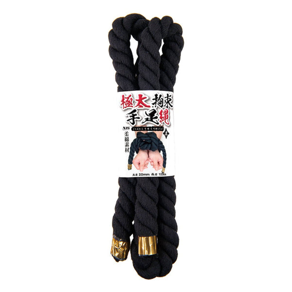 NPG(日本) 特粗束縛手足繩 20mm長125cm (黑色) - 18HK