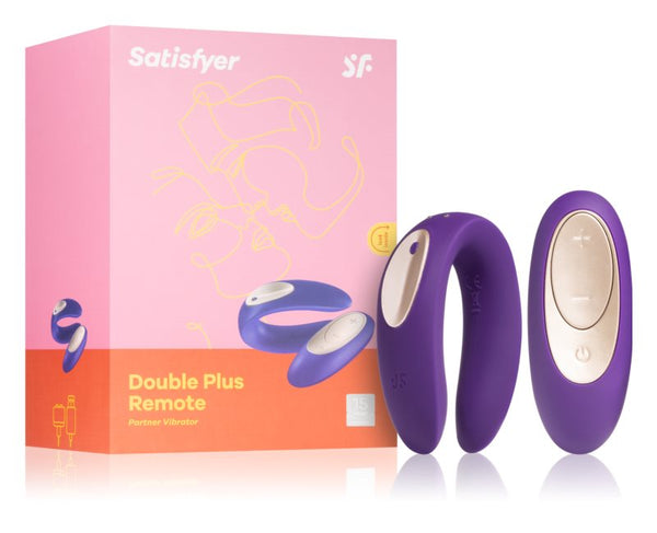 Satisfyer(德國) Double Plus Remote 遙控男女共震器 - 18HK