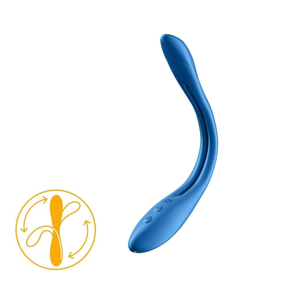 Satisfyer(德國) Elastic Joy多功能男女震動器 紫色/紅色/藍色 - 18HK