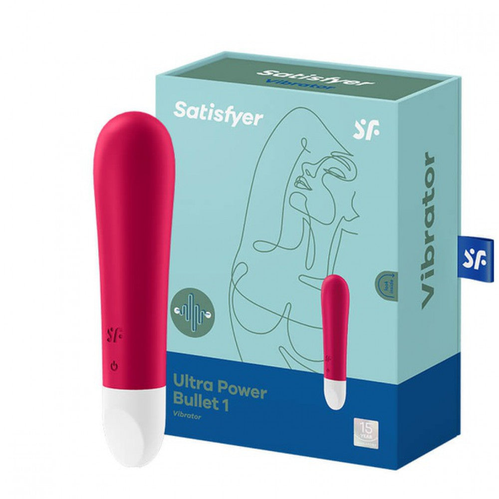 Satisfyer(德國) Ultra Power Bullet 1 超強力震動器 紅色/紫色 - 18HK
